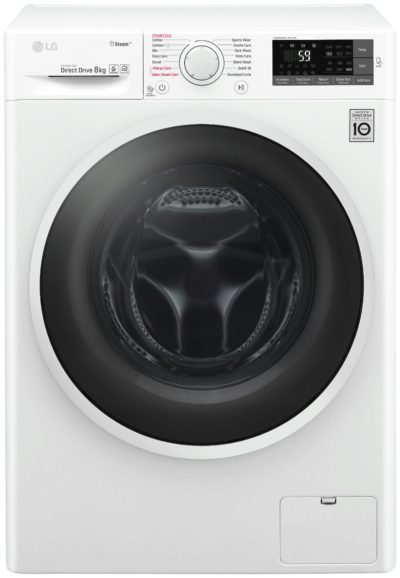 LG F4J6TY0WW 8KG 1400 Spin Washing Machine - White.